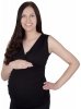 MijaCulture - 2in1 Very elegant smart maternity and nursing shirt blouse top 4013/M27 Black